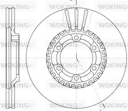 Woking D6446.10 - Тормозной диск avtokuzovplus.com.ua