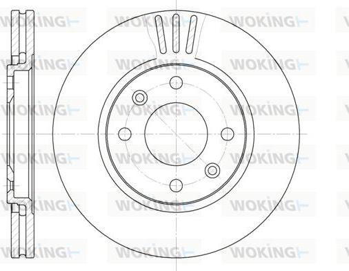 Woking D6449.10 - Гальмівний диск autocars.com.ua