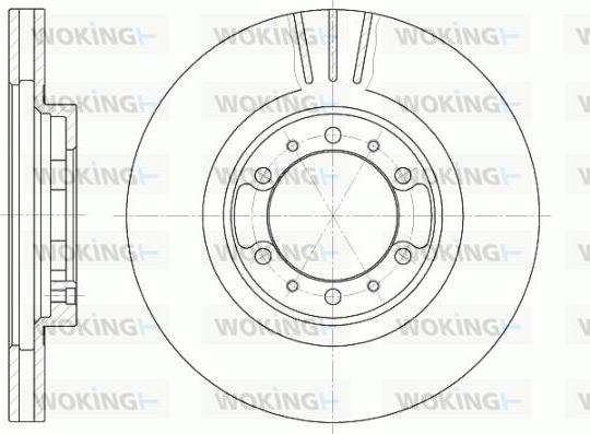 Woking D6462.10 - Тормозной диск avtokuzovplus.com.ua