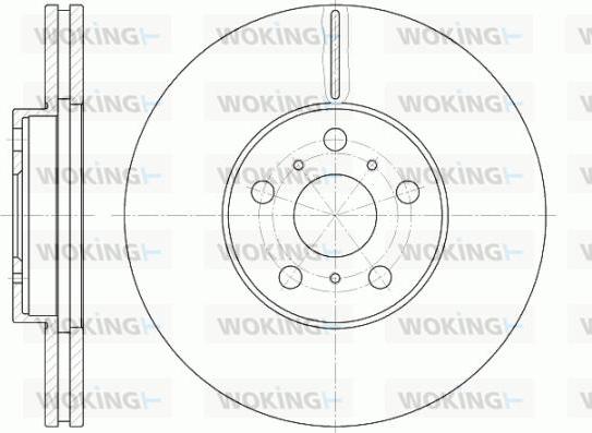 Woking D6465.10 - Гальмівний диск autocars.com.ua