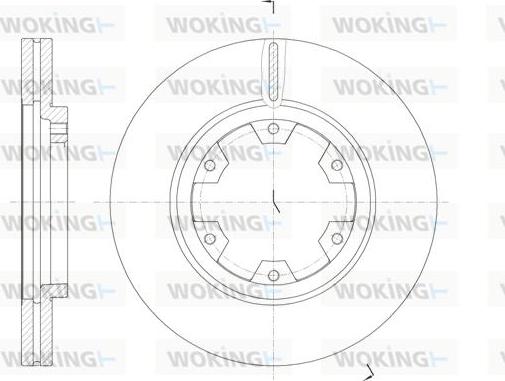 Woking D6466.10 - Гальмівний диск autocars.com.ua