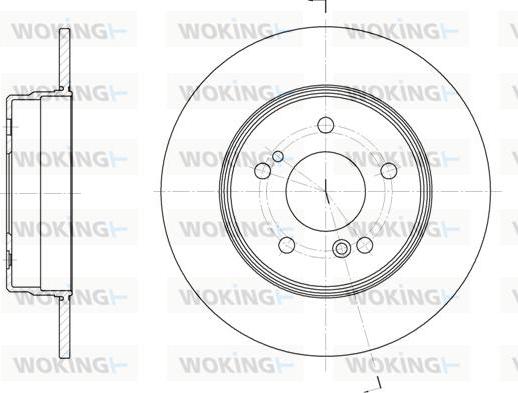 Woking D6467.00 - Тормозной диск avtokuzovplus.com.ua