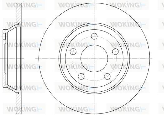 Woking D6472.00 - Гальмівний диск autocars.com.ua