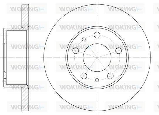 Woking D6473.00 - Тормозной диск avtokuzovplus.com.ua