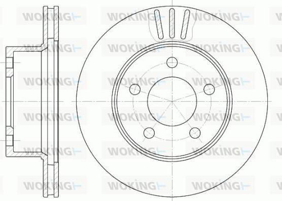 Woking D6475.10 - Тормозной диск avtokuzovplus.com.ua