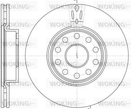 Woking D6478.10 - Гальмівний диск autocars.com.ua