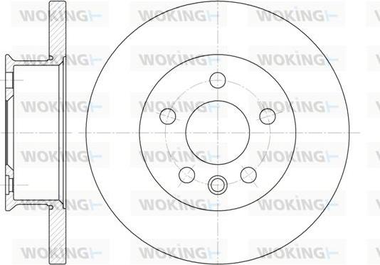 Woking D6481.00 - Гальмівний диск autocars.com.ua