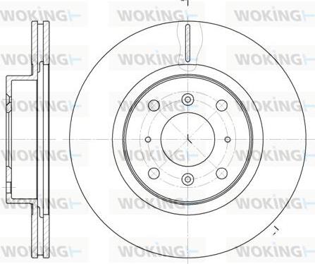 Woking D6484.10 - Гальмівний диск autocars.com.ua