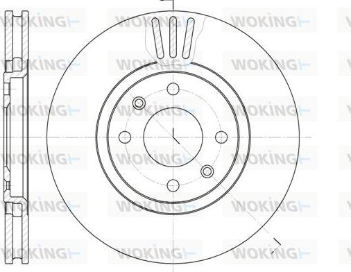 Woking D6486.10 - Тормозной диск autodnr.net