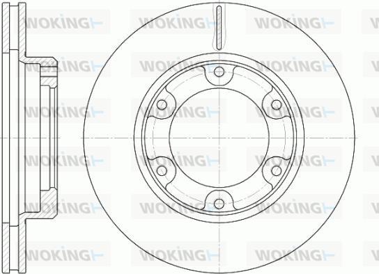 Woking D6491.10 - Тормозной диск avtokuzovplus.com.ua