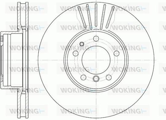 Woking D6511.10 - Гальмівний диск autocars.com.ua