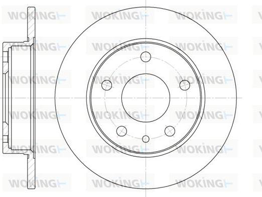 Woking D6516.00 - Гальмівний диск autocars.com.ua