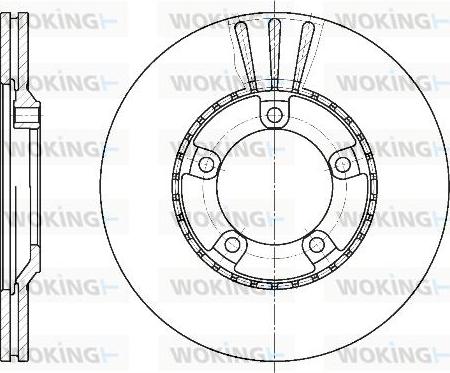 Woking D6520.10 - Тормозной диск avtokuzovplus.com.ua