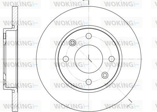 Woking D6535.00 - Тормозной диск autocars.com.ua