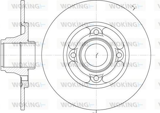 Woking D6537.00 - Тормозной диск avtokuzovplus.com.ua