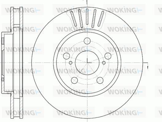 Woking D6541.10 - Гальмівний диск autocars.com.ua