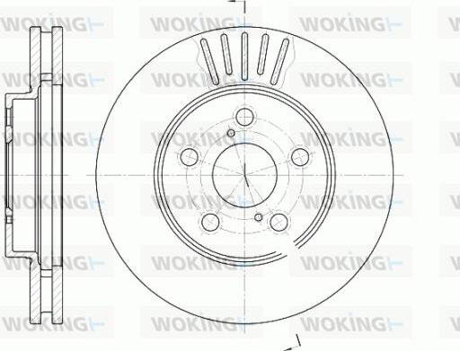 Woking D6542.10 - Тормозной диск avtokuzovplus.com.ua