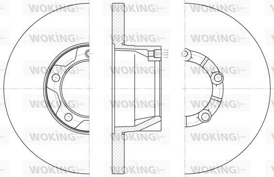 Woking D6543.00 - Тормозной диск avtokuzovplus.com.ua