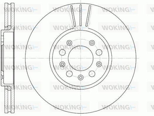 Woking D6544.10 - Тормозной диск avtokuzovplus.com.ua