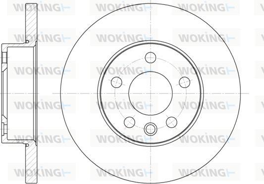 Woking D6550.00 - Тормозной диск autodnr.net