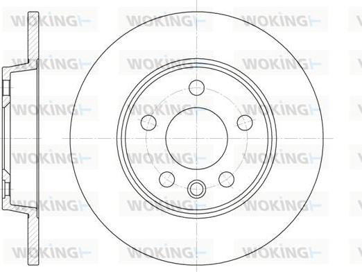 Woking D6558.00 - Гальмівний диск autocars.com.ua