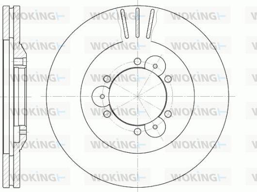 Woking D6560.10 - Гальмівний диск autocars.com.ua