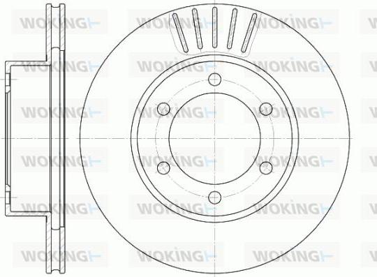 Woking D6562.10 - Гальмівний диск autocars.com.ua