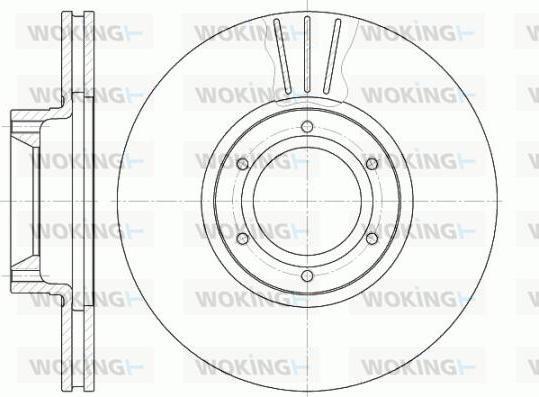 Woking D6567.10 - Тормозной диск avtokuzovplus.com.ua