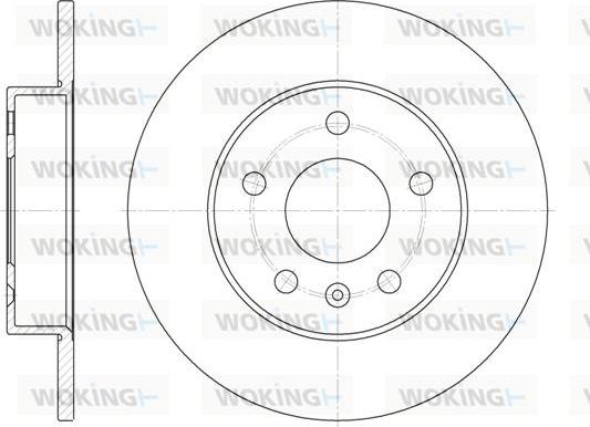 Woking D6578.00 - Гальмівний диск autocars.com.ua