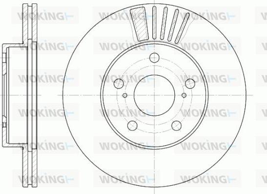 Woking D6582.10 - Гальмівний диск autocars.com.ua