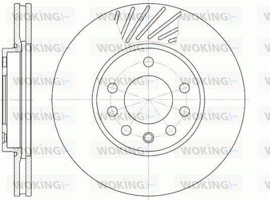 Woking D6584.10 - Тормозной диск avtokuzovplus.com.ua