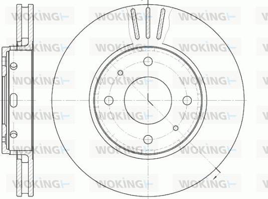 Woking D6585.10 - Тормозной диск avtokuzovplus.com.ua