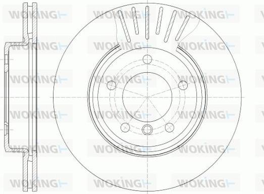 Woking D6589.10 - Гальмівний диск autocars.com.ua