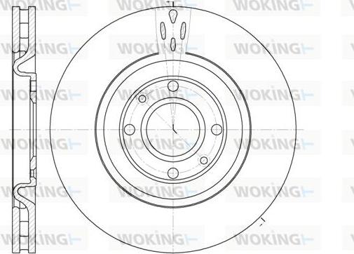 Woking D6590.10 - Тормозной диск avtokuzovplus.com.ua