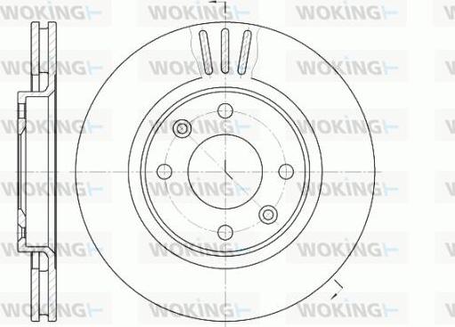 Woking D6603.10 - Тормозной диск avtokuzovplus.com.ua