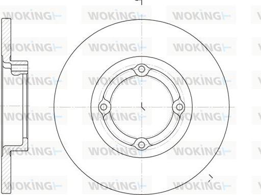 Woking D6606.00 - Гальмівний диск autocars.com.ua