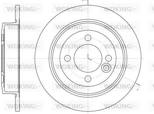 Woking D6629.00 - Гальмівний диск autocars.com.ua