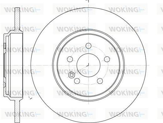 Woking D6631.00 - Тормозной диск avtokuzovplus.com.ua