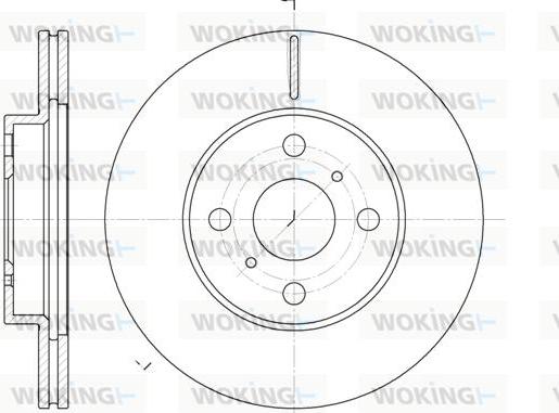 Woking D6635.10 - Тормозной диск avtokuzovplus.com.ua