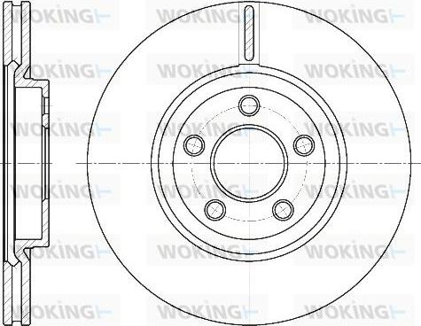 Woking D6637.10 - Тормозной диск autodnr.net