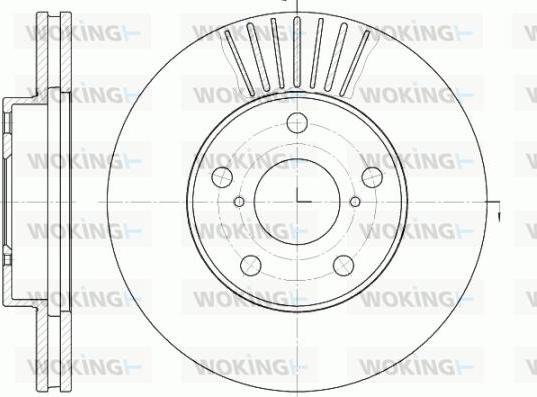 Woking D6640.10 - Гальмівний диск autocars.com.ua