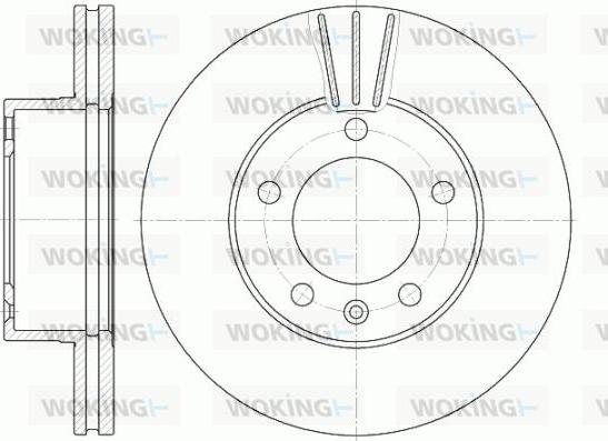 Japanparts JDI-135 - Гальмівний диск autocars.com.ua