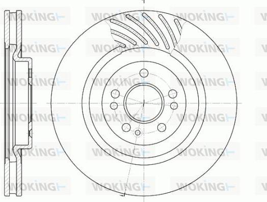 Woking D6644.10 - Тормозной диск avtokuzovplus.com.ua