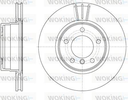 Woking D6653.10 - Тормозной диск avtokuzovplus.com.ua