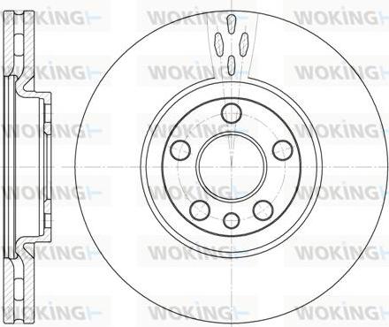 Woking D6658.10 - Гальмівний диск autocars.com.ua