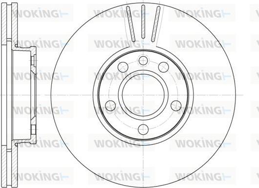 Woking D6660.10 - Тормозной диск avtokuzovplus.com.ua