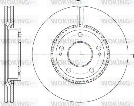 Woking D6663.10 - Тормозной диск avtokuzovplus.com.ua