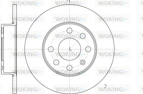 Woking D6664.00 - Гальмівний диск autocars.com.ua