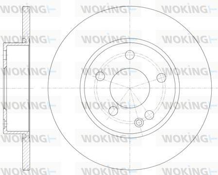 Woking D6674.00 - Тормозной диск avtokuzovplus.com.ua