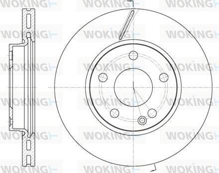 Woking D6675.10 - Тормозной диск avtokuzovplus.com.ua